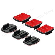 Für GoPro Hero 12 11 Helm selbstklebende klebrige Halterungen flach gebogen 3M Halterung für GoPro 11 10 9 8 7 6 5 Insta360 X3 DJI Action Kamera