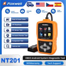 Foxwell NT201 OBD2 Strumento diagnostico professionale per auto per controllare il lettore di codici luminosi del motore Strumenti di scansione OBD II automobilistici PK ELM327
