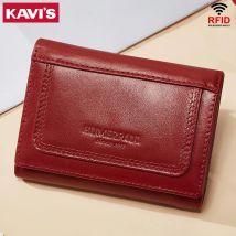 RFID-Damen-Geldbörse aus echtem Leder, Kreditkartenetui, Geldbörse mit Reißverschluss, Münzfach, schlanke Clutch mit mehreren Steckplätzen, Geldtaschen