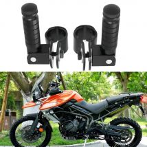 For Triumph Tiger 800 850 900 1050 1200 660 Trident 660 Accessories Highway Front Foot Pegs Folding Footrests Footpegs Clamps