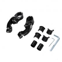 Motorcycle 32mm 1.25" Footpeg Clamp Short/Long Highway Engine Guards Foot Pegs Mount For Harley Sportster Dyna Touring Softail
