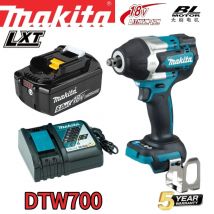 Makita DTW700 Akku-Schlagschrauber, 18 V, bürstenloser Motor, 1000 Nm, elektrischer Schraubenschlüssel mit variabler Geschwindigkeit, hohe Effizienz, langlebig, automatischer Stopp