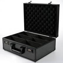 Trading Card Storage Box with Combination Lock, 35pt Card Holder Storage Hard Case,Sports Card Case Holds 600+ 35 pt Card Holder