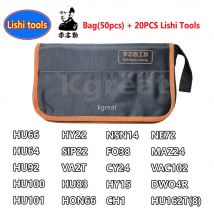 20 teile/satz Lishi 2 in 1 Werkzeuge mit 50 stücke Tasche HU64 HU66 HU92 HU100 HU101 HY22 SIP22 VA2T HU83 HON66 NSN14 FO38 CY24 HY15 CH1 DWO4R