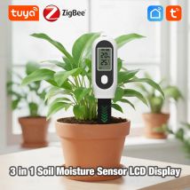 Tuya Smart Zigbee Soil Tester Temperature and Humidity Sunlight Meter Moisture Sensor Garden Automation Irrigation Detector
