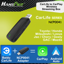 NCP0041 HansPilot Baidu Carlife cableado a caja de transmisión inalámbrica CarPlay, Toyota, Honda, Lexus, Mazda, Geely, Chery, coche chino
