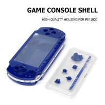 Funda completa para consola de juegos PSP1000 PSP 1000, cubierta de placa frontal con botones y tornillos, Kit de protección de carcasa profesional