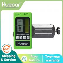 Detector de receptor de nivel láser con línea de pulsación para exteriores, nivelación electrónica para interiores, líneas horizontales verticales para haz verde y rojo