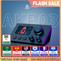 Ajazz AKP03E Programowalna klawiatura makro 12 klawiszy Mechaniczna klawiatura do gier Niestandardowy przycisk Mini klawiatura do wielu scenariuszy