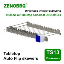 Zenobbq Tabletop Auto Flip Hochleistungs-Spieß Kebab Rack ohne Klemmung Universal Ersatz Rotis serie Kit Grill Zubehör