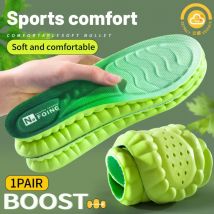 Plantillas deportivas de PU de alta elasticidad, resistentes a los golpes, antibacterianas, antiolor, transpirables, cómodas para cojín de zapatos, 1 par