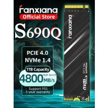 Fanxiang S690Q 4800MB/s SSD NVMe M.2 2280 PICE4.0 1TB 2TB Internal Solid State Gaming Hard Disk SSD Drive for PS5 PC Laptop