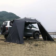 Handcrafted Car Side Awning Waterproof Tailgate Tent UV Shade Outdoor Shelter for Road Trip Camping Automobile Extension Canopy