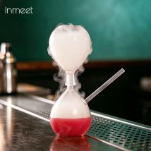 Inmeet Hourglass Shaped Smoked Cocktail Glass/Cocktail Cup/Creative Cooking Molecular Wine Glass/Mixologist