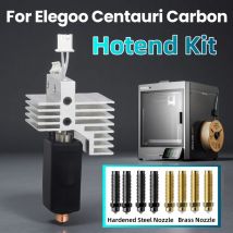 0.2/0.4/0.6/0.8mm Hotend Per Centauri Carbonio Assemblato Estrusore Hotend Kit Per Elegoo centauri ugello in carbonio Riscaldatore In Ceramica