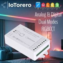 IoTorero WLED PWM RGBCCT & adressierbarer Dul-Mode-Streifen-Controller funktioniert mit Home Assistant
