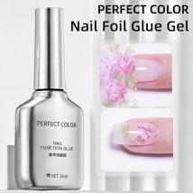 PERPECT COLOR Nail Foil Glue Gel 16ML Foil Transfer Gel for Nails Stickers Transfer Nail Art Gel Nail Polish Manicure DIY