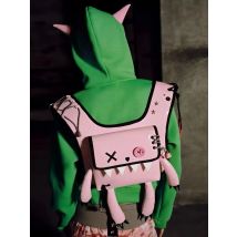 Rucksack aus Monster-Lackleder, modisch, neu, 2024, Umhängetasche, Geldbörsen und Handtaschen, Euro-Amerika-Stil, Damentasche, Unisex