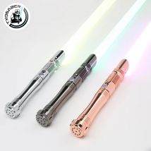 TXQSABER Lightsaber Smooth Swing Rgb Laser Sword Metal Hilt con lama da duello pesante FOC Blaster Force Christmas Cosplay Toy