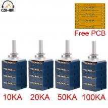 Original Japan Alpen 27 Typen 4 Kanal Dämpfung Potentiometer Lautstärke regler für Vintage Audio-Verstärker Sound DIY