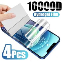 4 Stück weiche Hydrogelfolie für iPhone 17 Pro Max 16 15 13 14 12 11 Air 16e Displayschutzfolien für iPhone 7 8 Plus 13 12 Mini XS XR X