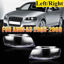 For Audi A3 2003 2004 2005 2006 2007 Car Headlights Lens Cover Headlamp Transparent Lamp Shell Replace Original Lampshade