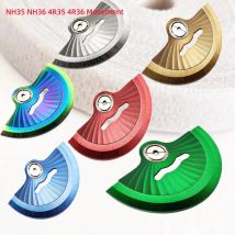 Watch Parts Metal NH35 Movement Rotor NH36 Silver Red Oscillating Weight NH35 Hammer Rotor Fits for NH35 NH36 4R35 4R36 Movement