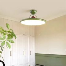 Letizia Ceiling Lamp Nordic LED Green silver round Flying Saucer Light Modern Bedroom Living Room Children's room decor lamp
