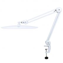 Lampada da scrivania a LED da 19 pollici Lampada per estensioni delle ciglia con braccio oscillante in metallo Lampada da lavoro con testa di lettura da 117 pezzi LED per artigianato per unghie