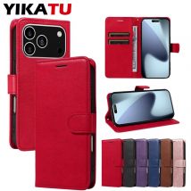 Magnetische Flip-Kartensteckplatz Brieftasche Ledertasche für iPhone 11 12 13 Mini 14 15 Plus 16E 17 Pro Max schützen Telefon Anti-Fall-Abdeckung