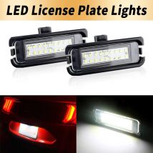 2PCS Canbus Per Ford Mustang 2015 2016 2017 2018-up Bianco Ad Alta Luminosità Canbus Posteriore LED Luci Della Targa Lampade Accessori Auto