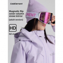Coldelement 2025 Nuovo cappello da sci unisex lavorato a maglia: caldo invernale, antivento, traspirante, stile pullover, vestibilità con circonferenza della testa grande