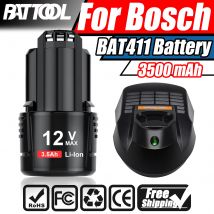 3500mAh BAT411 Battery For Bosch 12V BAT411A BAT412A BAT413A D-70745GOP 2607336013 2607336014 PS20-2 Li-ion Battery EU Charger