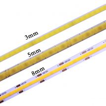 3 mm 5 mm 12 V 24 V dimmbarer COB-LED-Streifen 3000 K 4000 K 6000 K flexibles LED-Licht mit hoher Dichte für Heimdekoration RA90-LED-Streifen