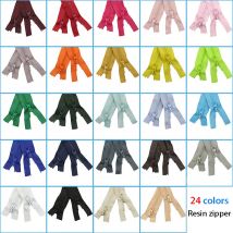 5 #   Harz-Reißverschluss, 2,5 cm x 40/50/60/70/80/90/100/120 cm, 24 Farben, offener Schwanz-Reißverschluss, Handnähen, Kleidungszubehör, Gepäck-Reißverschluss