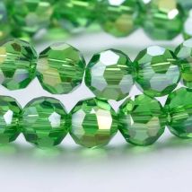 3 4 6 8 mm österreichische runde Kristallperlen für Armband, Schmuckherstellung, DIY-Handarbeitszubehör, Rondelle, facettierte Glasperlen