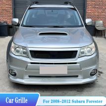Für 2008-2012 Jahr Subaru Forester Frontgrills ABS Kunststoff Frontstoßstange Full Star Racing Grille Lufteinlass Zubehör Nachrüstung