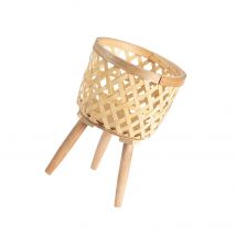 Handgewebter Blumentopf, Wäschekorb für Balkon, Pflanzgefäße, Terrasse, Rasen