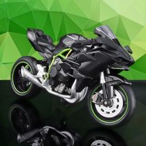 CCA Druckguss-Motorradmodell im Maßstab 1:12 für Kawasaki Ninja H2R, Motorradmodell, Kinder-Moto-Spielzeug oder Sammlung, Freund