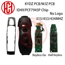 Keyless Go/No Keyless ID49 PCF7945P 315/433/434MHz KYDZ/WJZ Car Remote Key For Porsche Macan Panamera Cayenne 3/4/5Buttons