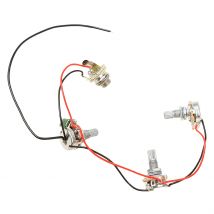 Tooyful Satz Kabelbaum vor verdrahtet 2 Volumen 1 Ton Kupfer Buchse Jack 500k Töpfe für JB Gitarren teile Musik liebhaber