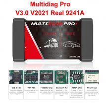 Multidiag Pro 2021.10b 2021.11 Narzędzie Diagnostyczne OBD2 z Keygenem TCS PRO VCI V3.0 Zielona Płytka PCB Białe Przekaźniki NEC Real 9241A Samochód Ciężarówka
