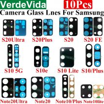 10set Back Camera Glass for Samsung Galaxy S20 Plus S10 Note 20 Ultra S20FE S10e 5G Lite Rear Camera Lens Sticker Adhesive