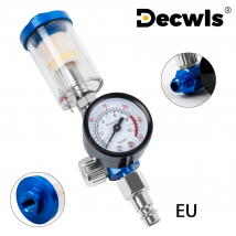 Filtro separatore acqua olio filettatura G1/4, separatore, regolatore aria pistola a spruzzo, manometro con adattatore UE per utensili pneumatici