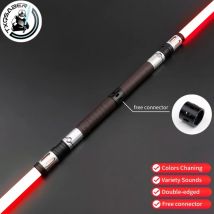 TXQSABER Neo Pixel spada laser doppia lama Spinning spada RGB con lama rimovibile Hilt Blaster Cosplay Jedi giocattoli per bambini