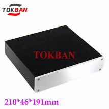 Tokban 2104 210*46*191mm All-aluminum Power Amplifier Chassis Enclosure DIy Headphone Amplifier DAC Decoder Case Shell