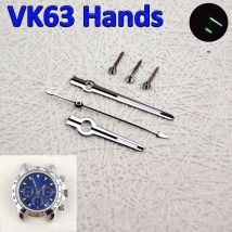 VK63 Zeiger VK63 Zeiger Silber Drei Nadel Grün Leuchtende Silber Uhr Zubehör Geeignet Für VK63 Sekundenzeiger VK63 Uhrwerk