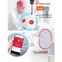 Topvico WIFI Panic Button for Elderly Alarm SOS Bracelet Watch Fall Alert Senior Emergency Call Wireless Caregiver Pager Tuya