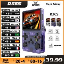 R36s retro handheld videospiel konsole linux system 3,5 zoll ips bildschirm r35s pro tragbarer taschen video player 64gb spiele