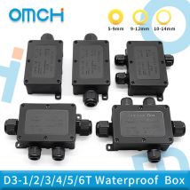 OMCH IP68 Wasserdichter Anschlusskastenstecker mit mehreren Eingängen und mehreren Ausgängen, Schnellanschluss-Klemmenblock, 450 V, 41 A, 5–14 mm Kabeleingang